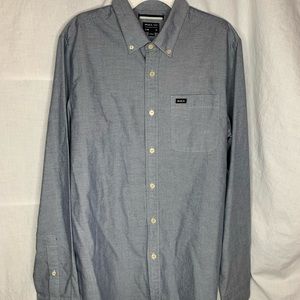RVCA slim long sleeve button down shirt